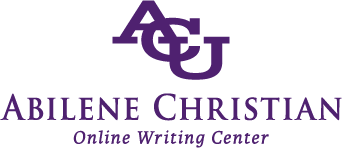 Online Writing Center at ACU Online Logo
